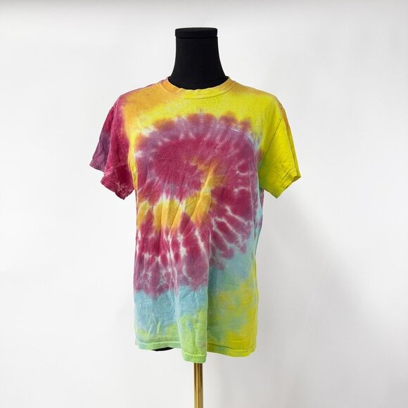 VINTAGE STYLE TIE DYE T SHIRT *FLAWS SHOWN SIZE SMALL / MEDIUM - Picture 7 of 7